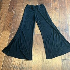 Michael Lauren Side Slit Wide Leg Pants
